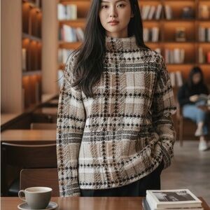 Rachel Zoe Textured Knit Sweater